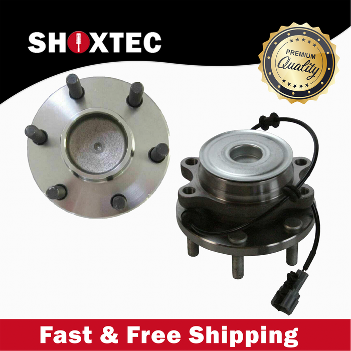Shoxtec Front Wheel Bearing Hub Assembly Replacement for 05-18 Nissan Frontier 05-12 Nissan Pathfinder 05-15 Nissan Xterra 2009-2012 Suzuki Equator RWD ONLY Repl. no 515064