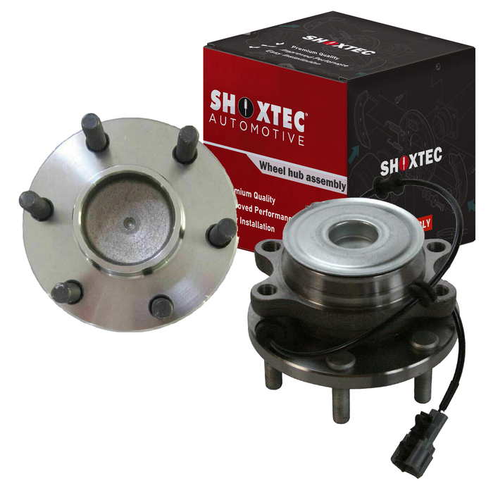 Shoxtec Front Wheel Bearing Hub Assembly Replacement for 05-18 Nissan Frontier 05-12 Nissan Pathfinder 05-15 Nissan Xterra 2009-2012 Suzuki Equator RWD ONLY Repl. no 515064