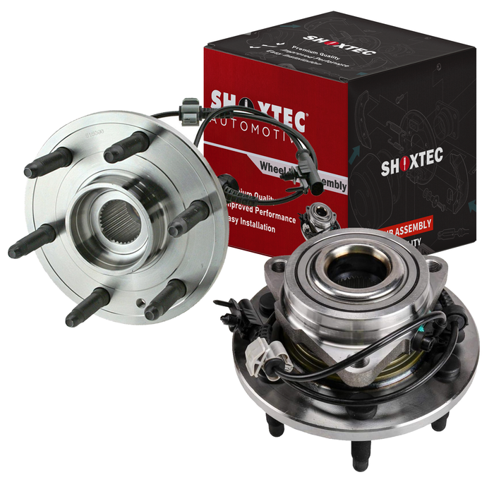 Shoxtec Front Wheel Bearing Hub Assembly Replacement for 07-14 Cadillac Escalade Chevrolet Avalanche Silverado 1500 Suburban Tahoe 09-13 GMC Sierra 1500 Yukon 2014 Yukon XL 1500 4WD Repl. no 515096