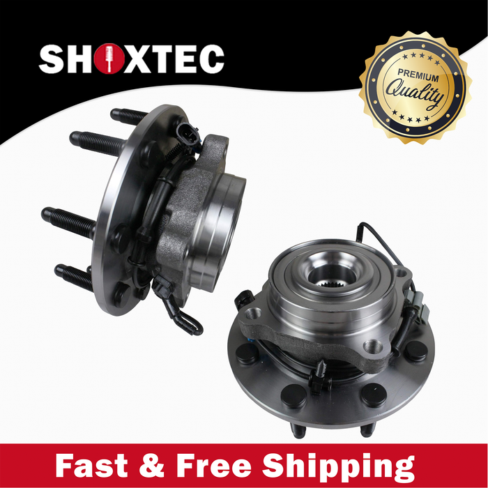 Shoxtec Front Wheel Bearing Hub Assembly Replacement for 07-10 Chevrolet Silverado 07-10 GMC Sierra 3500 HD 11-13 Chevrolet Suburban 2500 11 GMC Yukon XL 2500 07 GMC Sierra 2500 HD Repl. no 515098