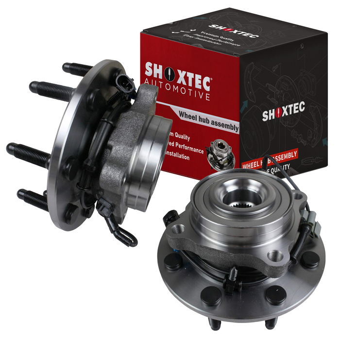 Shoxtec Front Wheel Bearing Hub Assembly Replacement for 07-10 Chevrolet Silverado 07-10 GMC Sierra 3500 HD 11-13 Chevrolet Suburban 2500 11 GMC Yukon XL 2500 07 GMC Sierra 2500 HD Repl. no 515098