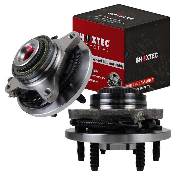 Shoxtec Front Wheel Bearing Hub Assembly Replacement for 2009-2010 ford F-150 Fits 4WD submodels FX4 King Ranch Lariat Platinum STX XL XLT with 6 stud hub Repl. no 515119