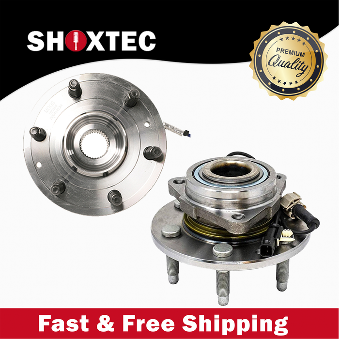 Shoxtec Front Wheel Bearing Hub Assembly Replacement for 15-20 Cadillac Escalade 14-19 Chevrolet Silverado 1500 15-20 Suburban 15-19 Tahoe 14-19 GMC Sierra 1500 15-19 Yukon 4WD only Repl. no 515160