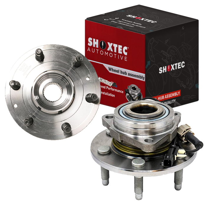 Shoxtec Front Wheel Bearing Hub Assembly Replacement for 15-20 Cadillac Escalade 14-19 Chevrolet Silverado 1500 15-20 Suburban 15-19 Tahoe 14-19 GMC Sierra 1500 15-19 Yukon 4WD only Repl. no 515160