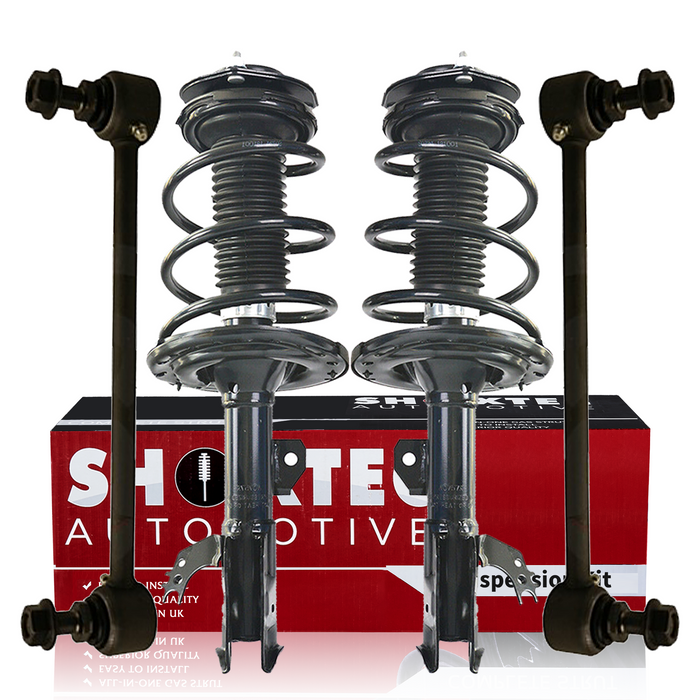 Shoxtec 4pc Front Suspension Shock Absorber Kits Replacement for 2012-2014 Toyota Camry SE Model Only 2.5L I4 Includes 2 Complete Struts 2 Front Sway Bars Endlink