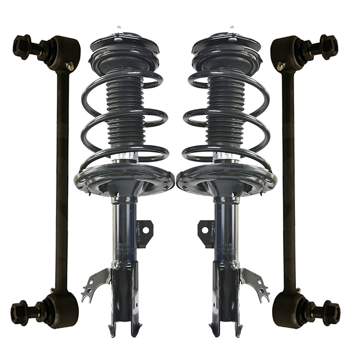 Shoxtec 4pc Front Suspension Shock Absorber Kits Replacement for 2012-2014 Toyota Camry SE Model Only 2.5L I4 Includes 2 Complete Struts 2 Front Sway Bars Endlink
