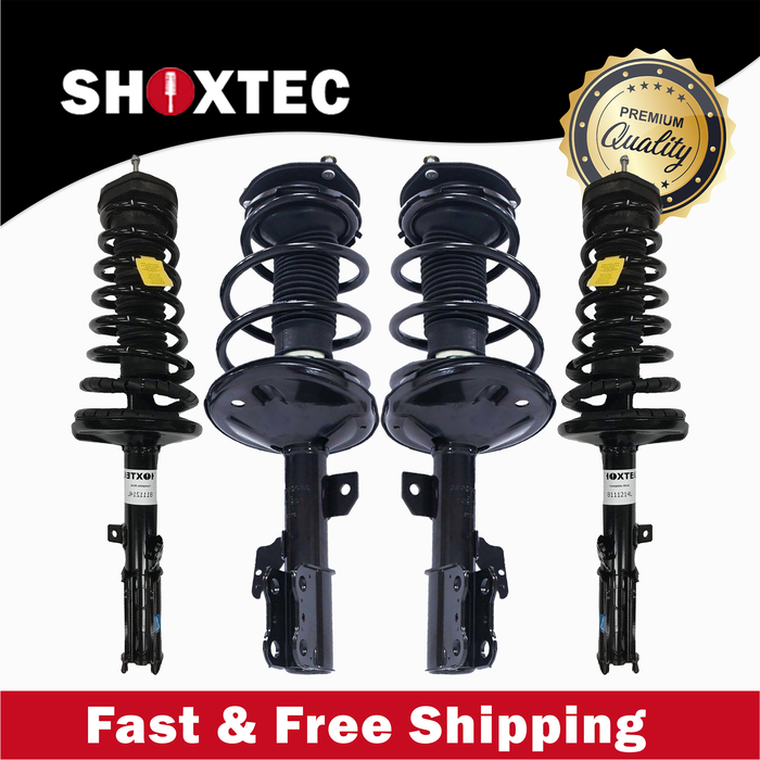 Shoxtec Full Set Complete Strut Assembly Replacement for 2002-2003 Lexus ES300; 2002-2003 Toyota Camry Repl No. 171491, 171490, 171493, 171492