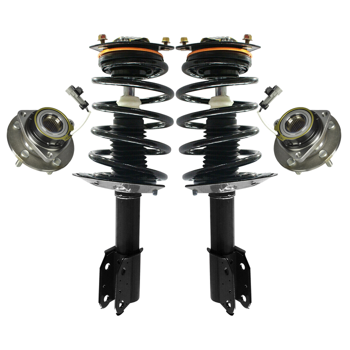 Shoxtec Front Struts Wheel Bearing Hubs Set Replacement for 2005 Pontiac Montan AWD Repl. Part No. 172278 513179