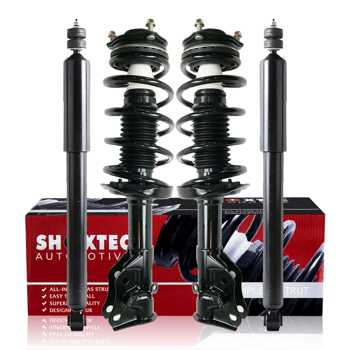 Shoxtec Full Set Complete Strut Assembly Replacement for 2006-2011 Honda Civic DX, DX-G, EX, EX-L, LX Repl No. 5609, 172285, 172284
