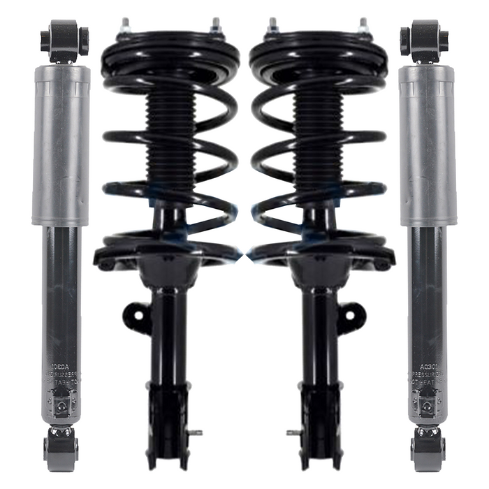 Shoxtec Full Set Complete Strut Assembly Replacement for 2007-2009 Hyundai Sante Fe GLS Repl No. 172300, 172299, 37322