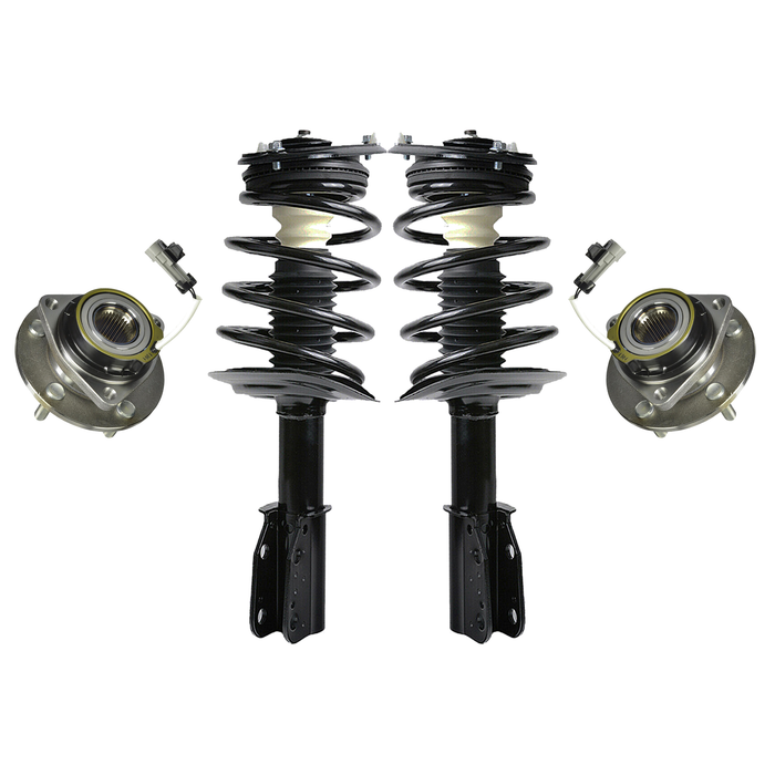 Shoxtec Front Struts Wheel Bearing Hubs Set Replacement for 2006-2011 Cadillac DTS Repl. Part No. 172321 513179