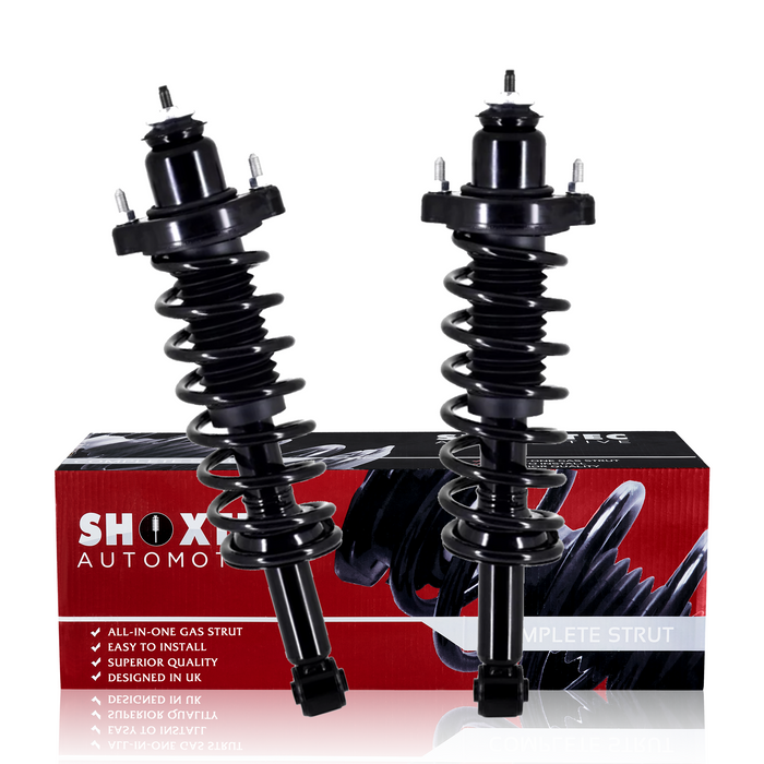 Shoxtec Rear Complete Strut Assembly Replacement for 2008-2010 Mitsubishi Lancer 2.0L L4; DE, ES models Only, Repl No. 172399