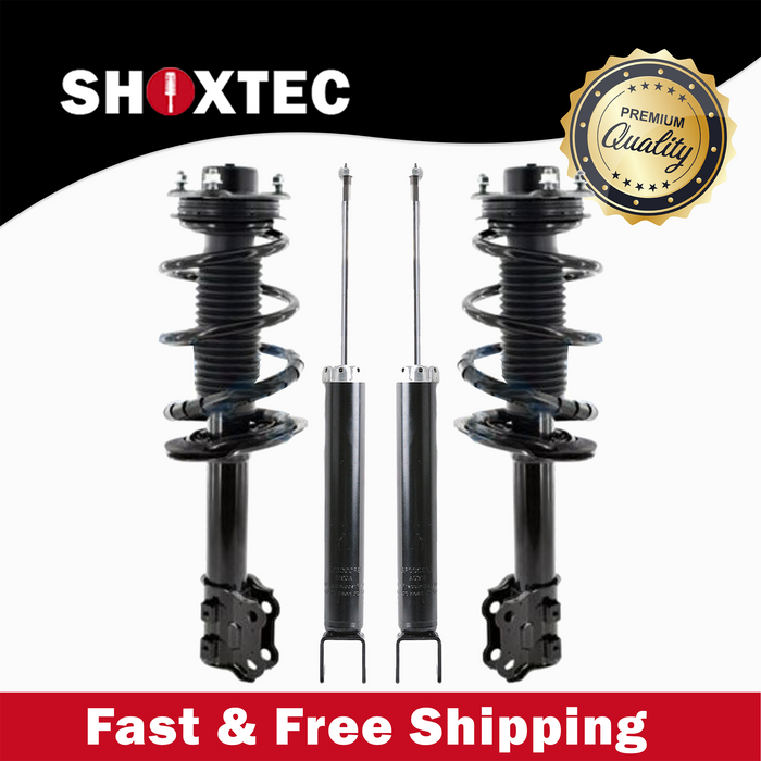 Shoxtec Full Set Complete Strut Assembly Replacement for 2011 Hyundai Sonata Sedan Repl No. 172586, 172585, 5646