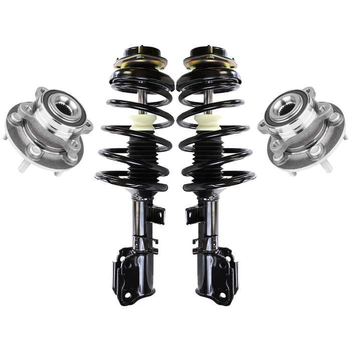 Shoxtec Front Struts Wheel Bearing Hubs Set Replacement for 2013 - 2019 Ford Fusion Repl. Part No. 172638 512498