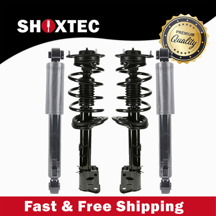 Shoxtec Full Set Complete Strut Assembly Replacement for 2011-2013 Kia Sorento without Sport package Repl No. 172713, 172712, 37322