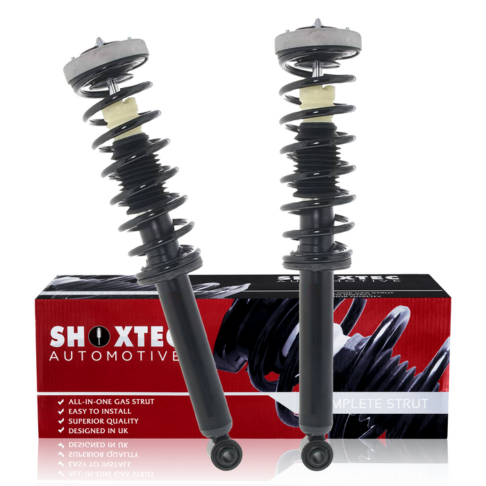Shoxtec Rear Complete Strut Assembly Replacement for 2004-2007 BMW 525i Sedan; 2008-2010 BMW 528i; 2004-2007 BMW 530i Sedan; 2008-2010 BMW 535i; 2004-2005 BMW 545i; WITH Sport Suspension Repl No. 172747