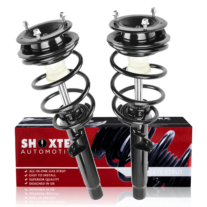 Shoxtec Front Complete Strut Assembly Replacement For 2008-2011 BMW 135i, Coupe, with Sport Suspension, Repl No. 172756,172755