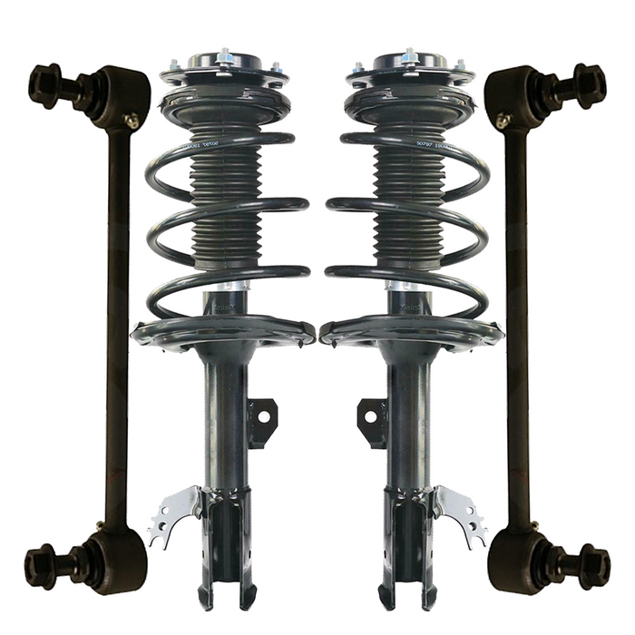 Shoxtec 4pc Front Suspension Shock Absorber Kits Replacement for 2012-2014 Toyota Camry Includes 2 Complete Struts 2 Front Sway Bars Endlink