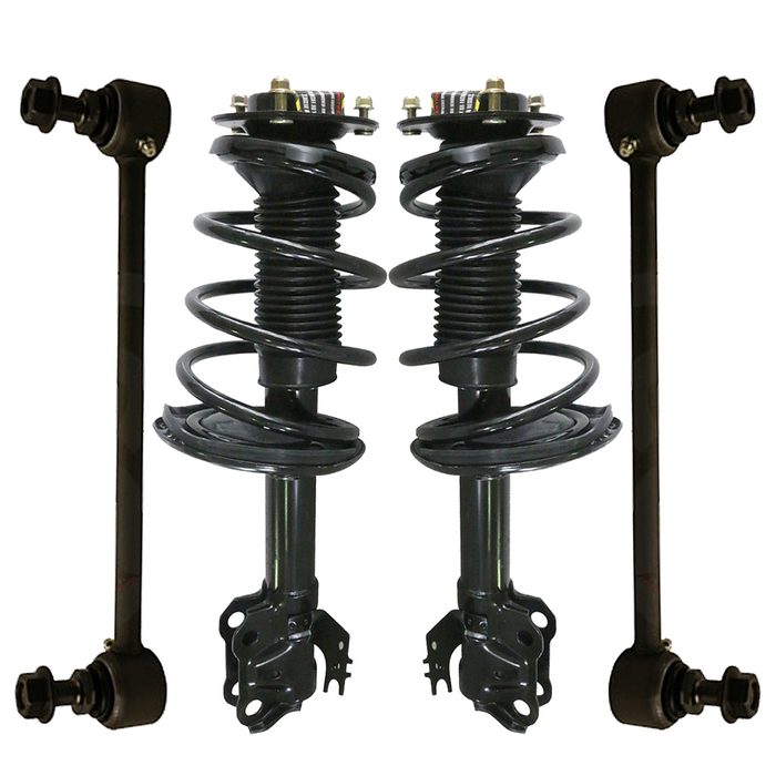 Shoxtec 4pc Front Suspension Shock Absorber Kits Replacement for 2012-2017 Toyota Camry E Includes 2 Complete Struts 2 Front Sway Bars Endlink