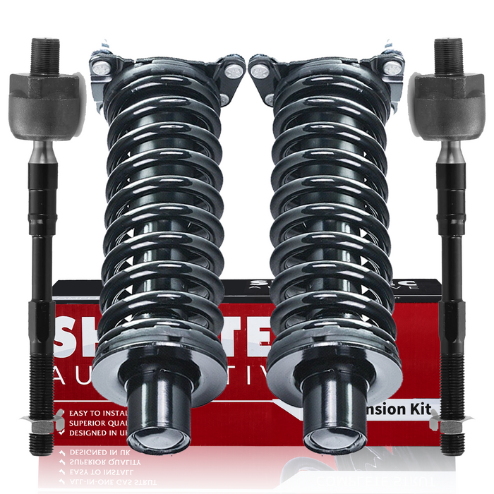 Shoxtec 4pc Front Suspension Shock Absorber Kits Replacement for 2005-2006 Jeep Liberty Diesel Engine Only includes 2 Complete Struts 2 Inner Tie Rod Ends