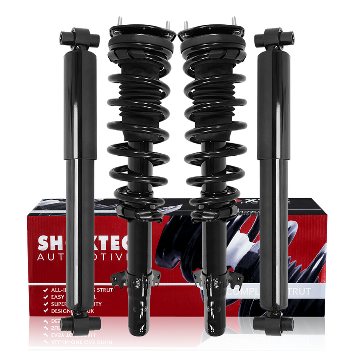 Shoxtec Full Set Complete Strut Assembly Replacement for 2006-2009 Ford Fusion 2.3L L4; 2003-2008 Mazda 6 S; 2006-2009 Mercury Milan Repl Part No. 272261 5784