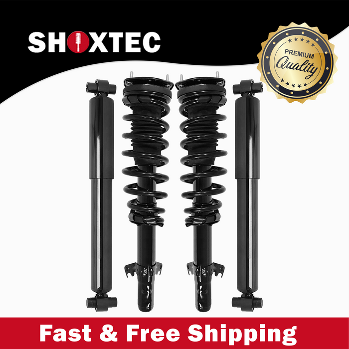 Shoxtec Full Set Complete Strut Assembly Replacement for 2006-2009 Ford Fusion 2.3L L4; 2003-2008 Mazda 6 S; 2006-2009 Mercury Milan Repl Part No. 272261 5784
