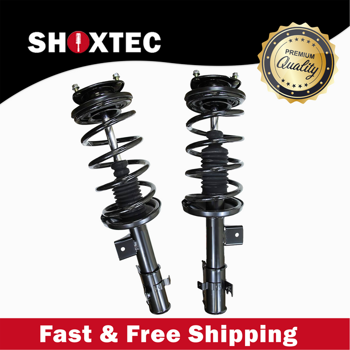Shoxtec Front Complete Strut Assembly Replacement for 2006 2007 2008 2009 2010 2011 2012 2013 Suzuki Grand Vitara 4-Wheel Drive Coil Spring Assembly Shock Absorber Repl No. 272424, 272423