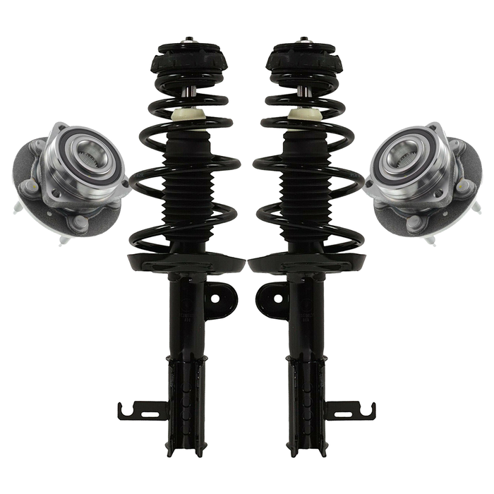 Shoxtec Front Struts Wheel Bearing Hubs Set Replacement for 2012 2013 2014 2015 Chevrolet Volt Repl Part No. 272664 272663 513316