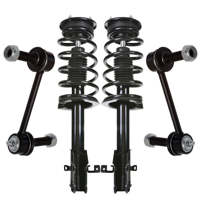 Shoxtec 4pc Front Suspension Shock Absorber Kits Replacement for 2007-2010 Ford Edge 2007-2010 Lincoln MKX AWD Only Includes 2 Complete Struts 2 Sway Bars