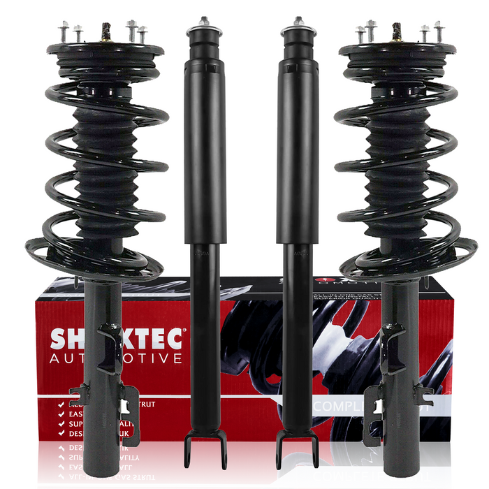 Shoxtec Full Set Complete Strut Assembly Replacement for 2010-2011 Ford Flex; AWD; 3.5L V6, Turbocharged Repl No. 472534, 472535, 37329