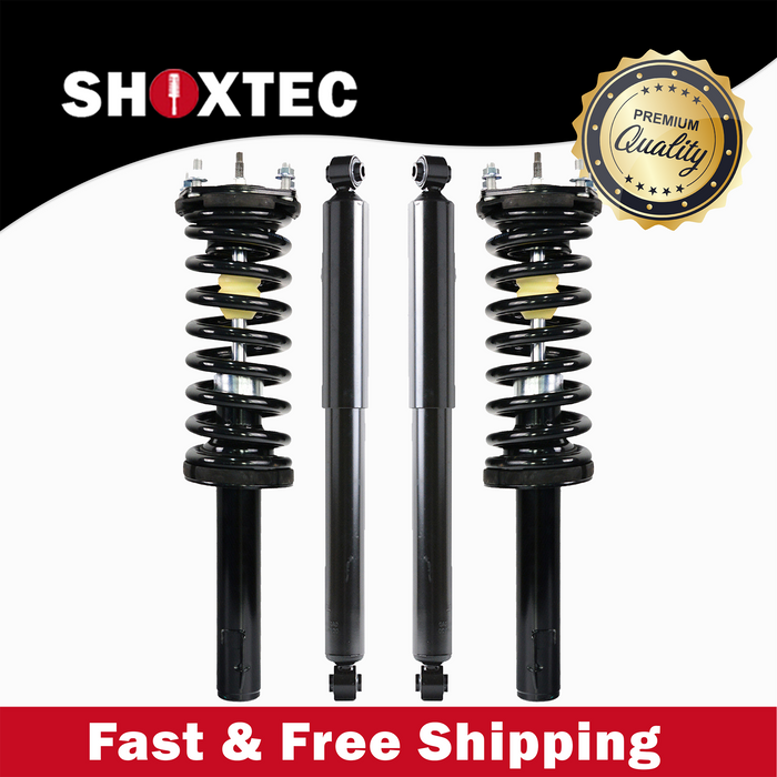 Shoxtec Full Set Complete Strut Assembly Replacement For 2005-2010 Jeep Grand Cherokee, Repl No. 571377L 571377R 911278