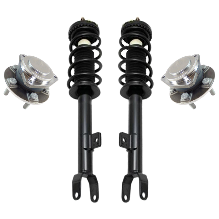 Shoxtec Front Struts Wheel Bearing Hubs Set Replacement for 2012-2019 Chrysler 300 RWD; Cyl6 3.6L; Sedan Repl Part No. 572665 513325