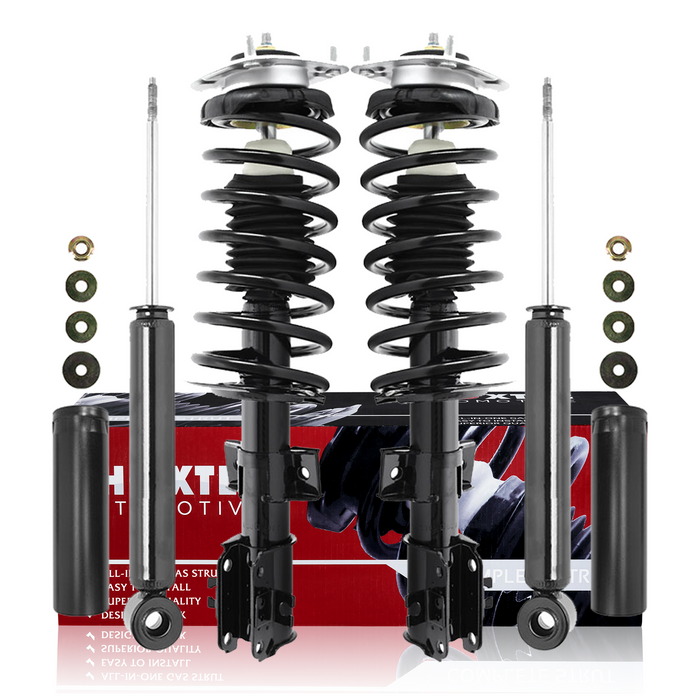 Shoxtec Full Set Complete Strut Assembly Replacement for 93-97 Volvo 850; 98-04 Volvo C70; 98-00 Volvo S70; V70 Repl Part No. G57040 5975
