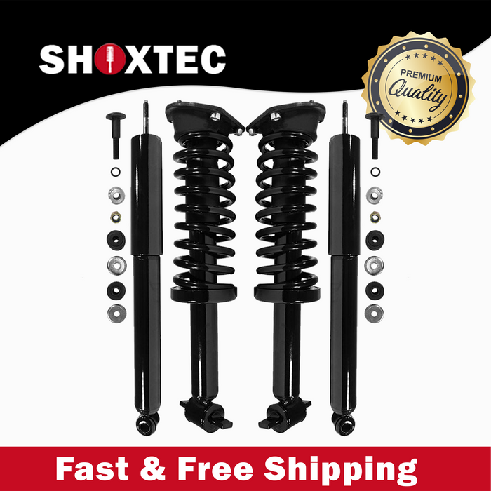 Shoxtec Full Set Complete Strut Assembly Replacement for 1993-2002 Chevrolet Camaro; 1993-2002 Pontiac Firebird Repl No. G57107 G57108 5867