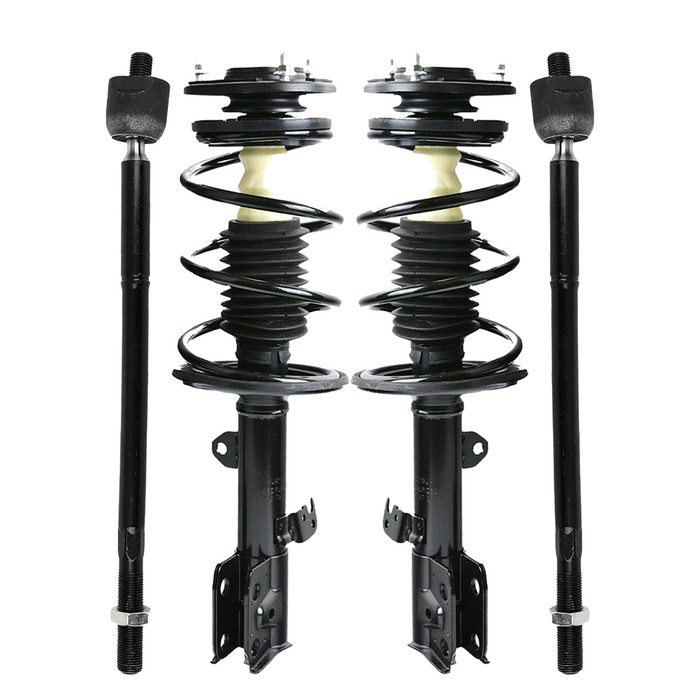 Shoxtec 4pc Front Suspension Shock Absorber Kits Replacement for 2009-2013 Toyota Corolla 2011-2013 Toyota Matrix FWD Only Includes 2 Complete Struts 2 Inner Tie Rod End