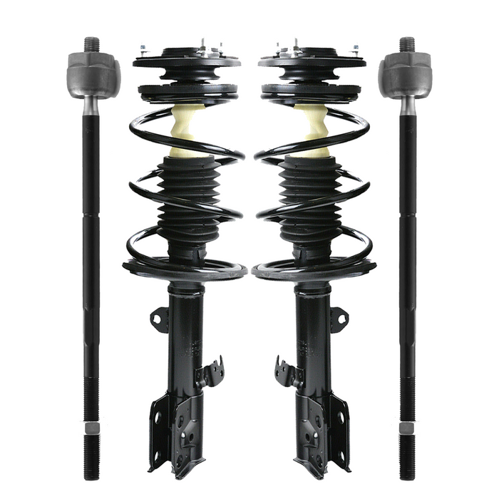 Shoxtec 4pc Front Suspension Shock Absorber Kits Replacement for 01-12 Ford Escape 01-06 Mazda Tribute 08-11 Mazda Tribute 05-11 Mercury Mariner includes 2 Complete Struts 2 Front Inner Tie Rod End