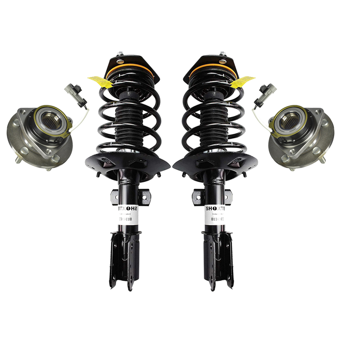Shoxtec Front Struts Wheel Bearing Hubs Set Replacement for 2004 - 2008 Pontiac Grand Prix Repl. Part No. 172177 513179