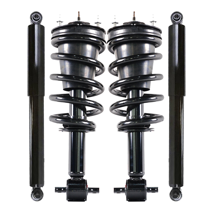 Shoxtec Full Set Complete Strut Assembly Replacement for 2014-2018 Chevrolet Silverado 1500 RWD Only; 2019 Chevrolet Silverado 1500 LD RWD Only; 2014-2019 GMC Sierra 1500 RWD Only Repl No. 139112, 911533