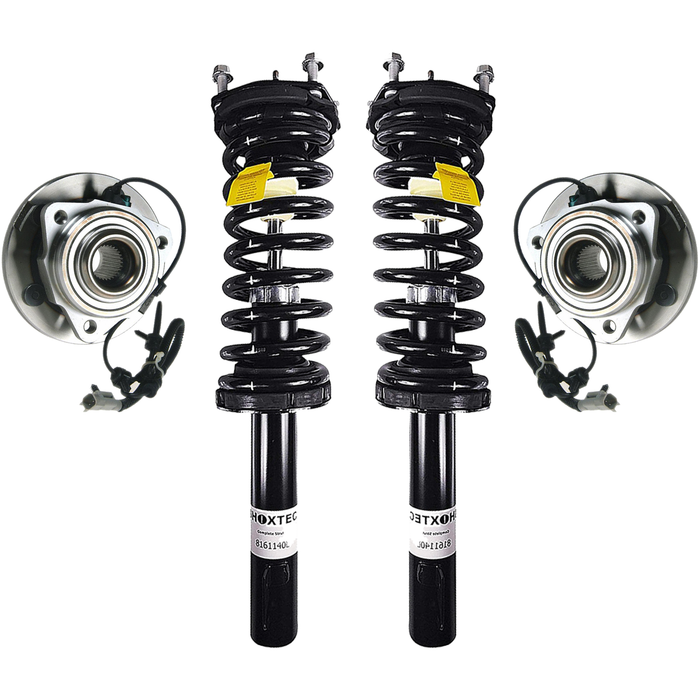 Shoxtec Front Struts Wheel Bearing Hubs Set Replacement for 2006 - 2010 Jeep Commander; Replacement for 2006 - 2010 Jeep Grand Cherokee Repl. Part No. 171377LR 513234