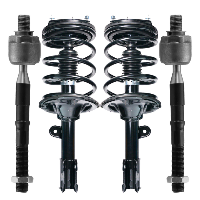 Shoxtec 4pc Front Suspension Shock Absorber Kits Replacement for 2007-2009 Hyundai Santa Fe with Automatic Transmission Only Includes 2 Complete Struts 2 Front Inner Tie Rod End