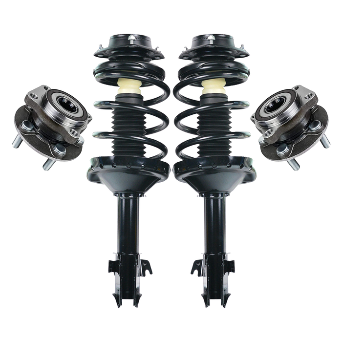 Shoxtec Front Struts Wheel Bearing Hubs Set Replacement for 2009 2010 2011 2012 2013 Subaru Forester Turbocharged Models Only Repl Part No. 272679 272678 513303