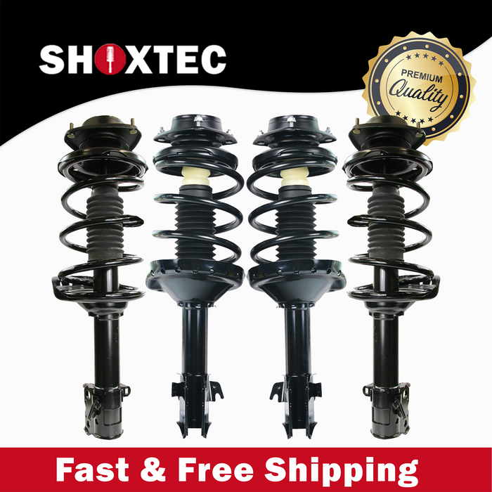 Shoxtec Full Set Complete Strut Assembly Replacement for 2009-2013 Subaru Forester Turbocharged 2.5L H4 Repl No. 272679, 272678, 172695