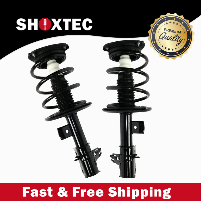 Shoxtec Front Complete Strut Assembly Replacement for 2007-2013 Nissan Altima Coil Spring Assembly Shock Absorber Repl. 172393 172392