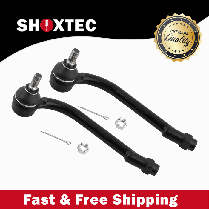 Shoxtec Front Outer Tie Rod End 2pc Passenger Side and Driver Side Replacement for 07-12 Hyundai Santa Fe 07-12 Hyundai Veracruz 11-13 Kia Sorento