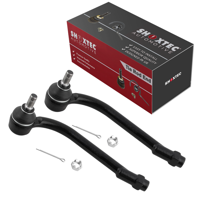 Shoxtec Front Outer Tie Rod End 2pc Passenger Side and Driver Side Replacement for 07-12 Hyundai Santa Fe 07-12 Hyundai Veracruz 11-13 Kia Sorento
