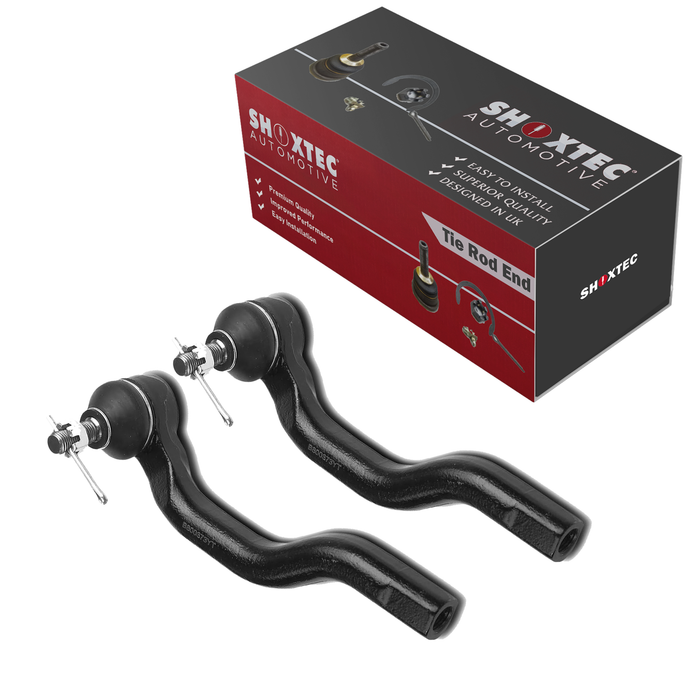 Shoxtec Front Outer Tie Rod End 2pc Passenger Side and Driver Side Replacement for 2006-2011 Honda Civic