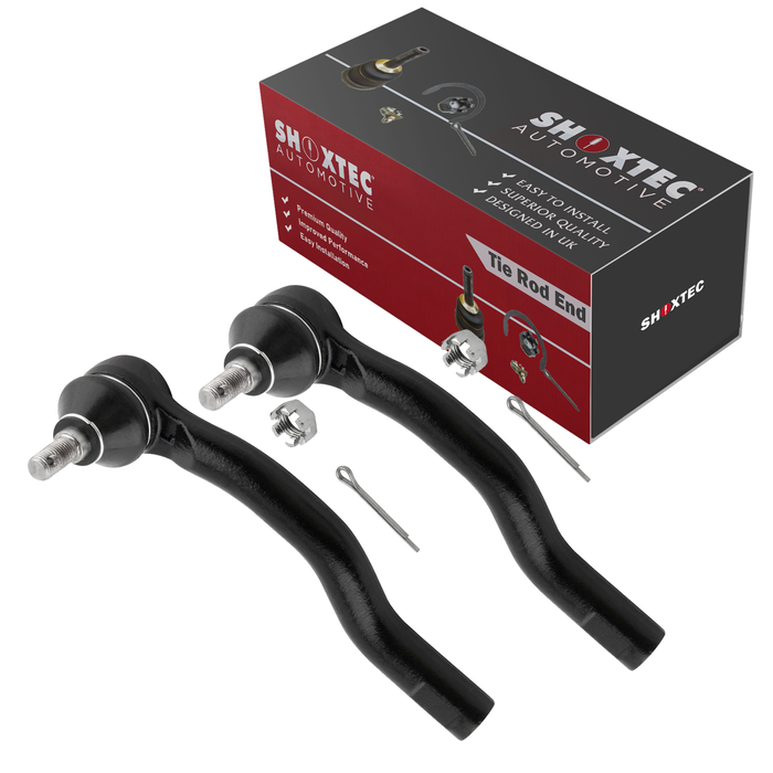 Shoxtec Outer Tie Rod End 2pc Passenger Side and Driver Side Replacement for 07-14 Ford Edge 07-15 Lincoln MKX