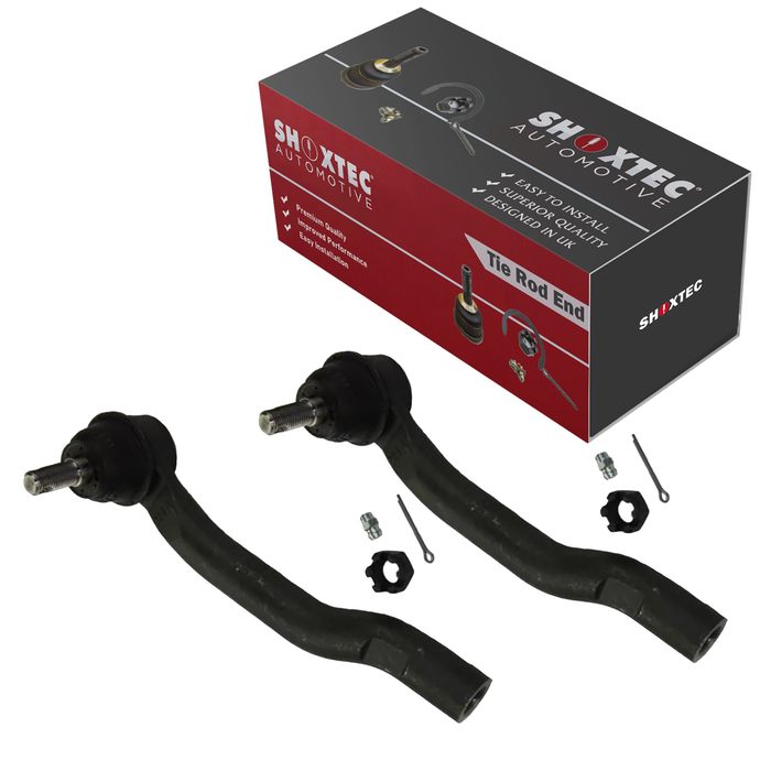 Shoxtec Outer Tie Rod End 2pc Passenger Side and Driver Side Replacement for 2013-2018 Toyota Avalon 2012-2017 Toyota Camry