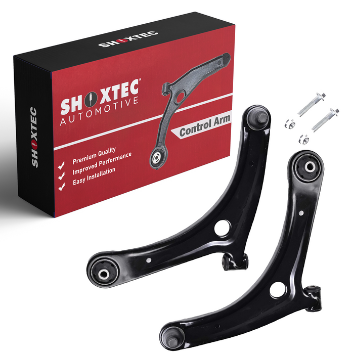Shoxtec Front Lower Control Arm and Ball Joints Assembly 2pc Passenger Side and Driver Side Replacement for 07-12 Dodge Caliber 07-17 Jeep Compass 07-17 Jeep Patriot