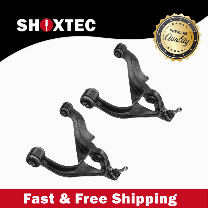 Shoxtec Front Lower Control Arm and Ball Joints Assembly 2pc Passenger Side and Driver Side Replacement for 06-10 Dodge Ram 1500 Pickup 13-18 Ram 1500 19-22 Ram 1500 Classic